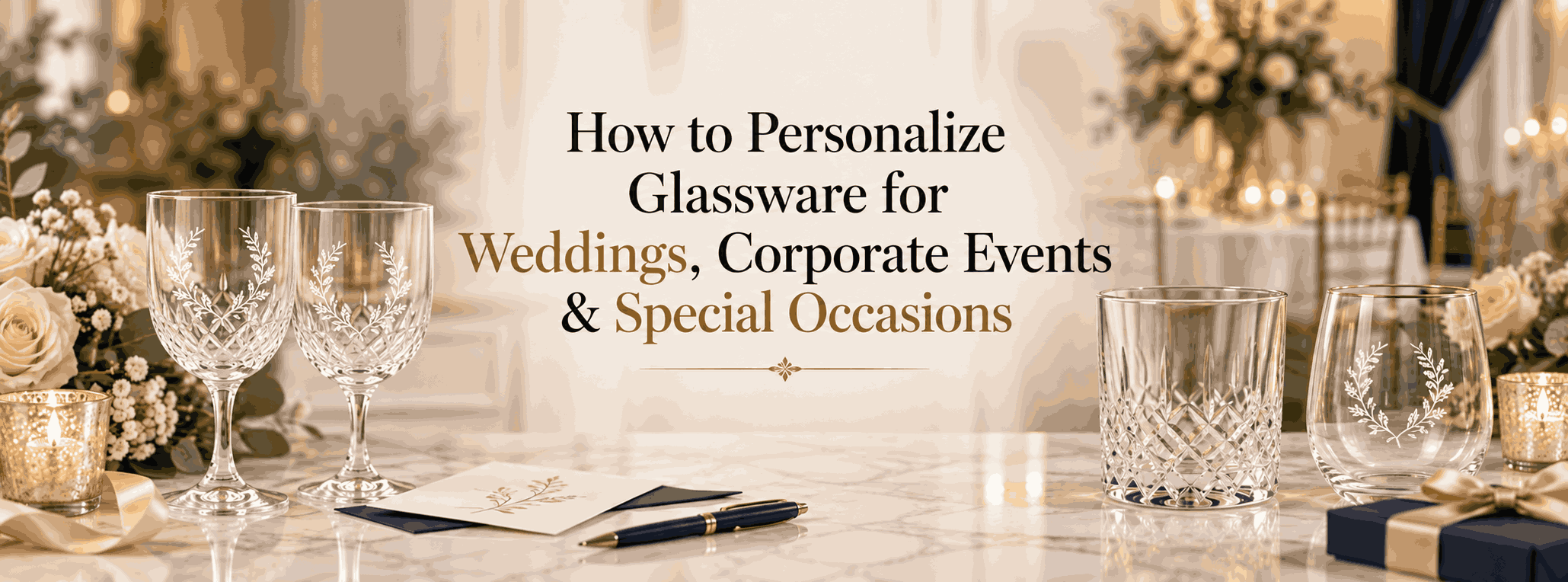 How to Personalize Glassware for Weddings, Corporate Events & Special Occasions 