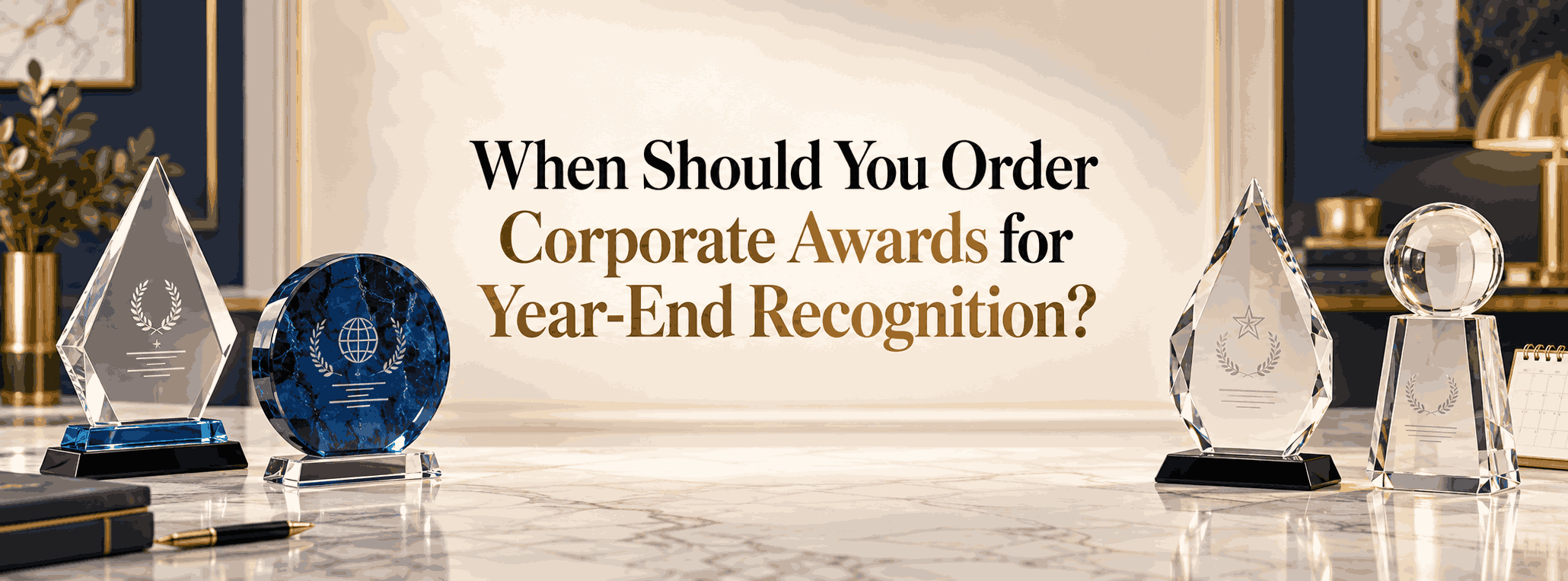 When Should You Order Corporate Awards for Year-End Recognition?